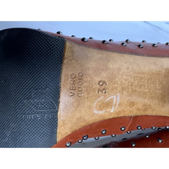 Clements Ribeiro Studded Grommet Heels Size 39 EU 9 US - Picture 16 of 16